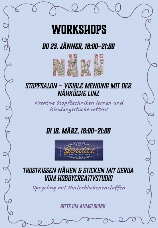 Stopf-Salon - Visible-Mending mit der NÄHKÜCHE Linz